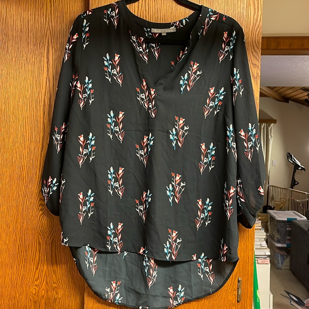 Daniel Rainn black floral blouse *OBO!*